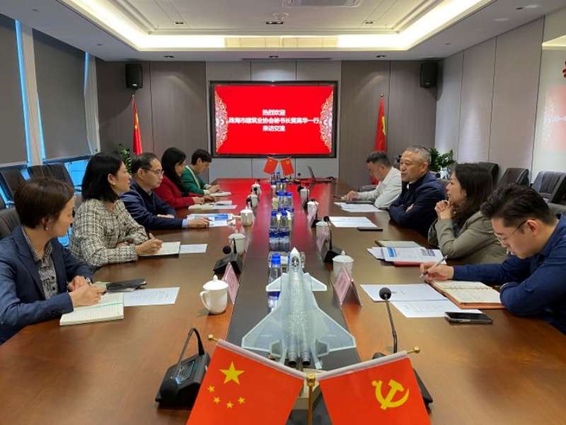 市建筑业协会秘书长黄高华到访珠海PA视讯游戏集团