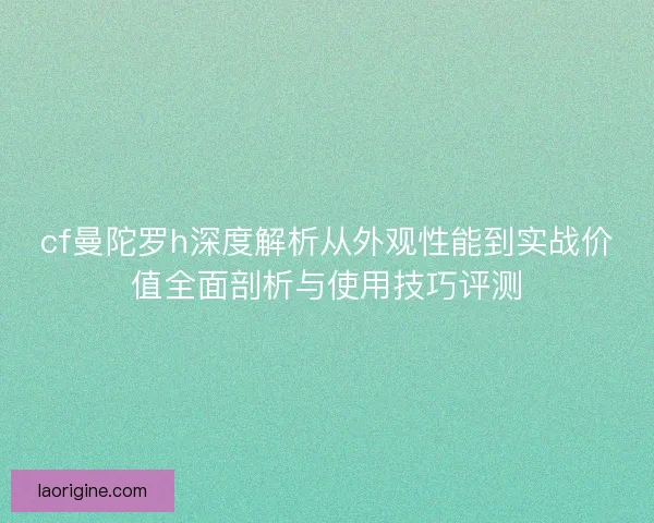 cf曼陀罗h深度解析从外观性能到实战价值全面剖析与使用技巧评测